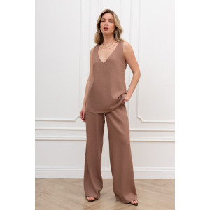 Блузка женская "Сибелла-4" плательная ткань (р-ры: 44-54) коричневый