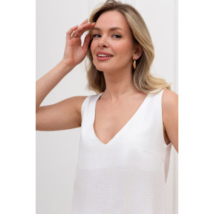 Блузка женская "Сибелла-4" плательная ткань (р-ры: 44-54) белый