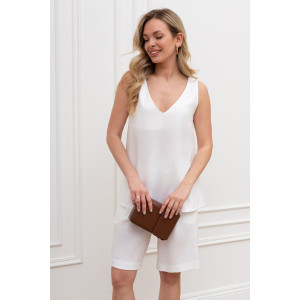 Блузка женская "Сибелла-4" плательная ткань (р-ры: 44-54) белый