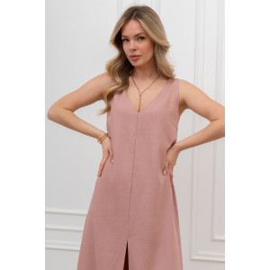 Платье женское "Сибелла-1" плательная ткань (р-ры: 44-54) пудровый