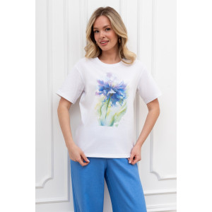 Футболка женская "Сибелла-6" кулирка (р-ры: 44-54) белый
