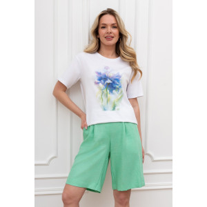 Футболка женская "Сибелла-6" кулирка (р-ры: 44-54) белый