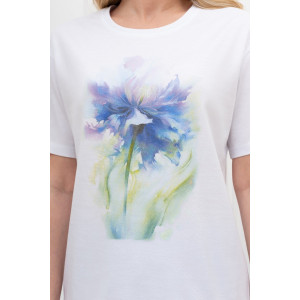 Футболка женская "Сибелла-6" кулирка (р-ры: 44-54) белый