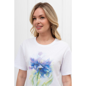 Футболка женская "Сибелла-6" кулирка (р-ры: 44-54) белый