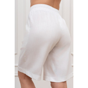 Шорты женские "Сибелла-3" плательная ткань (р-ры: 44-54) белый