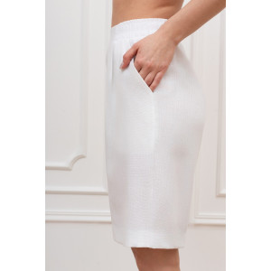 Шорты женские "Сибелла-3" плательная ткань (р-ры: 44-54) белый