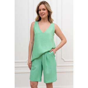 Шорты женские "Сибелла-3" плательная ткань (р-ры: 44-54) зеленый