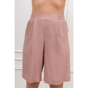 Шорты женские "Сибелла-3" плательная ткань (р-ры: 44-54) пудровый