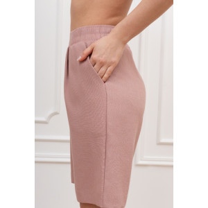 Шорты женские "Сибелла-3" плательная ткань (р-ры: 44-54) пудровый