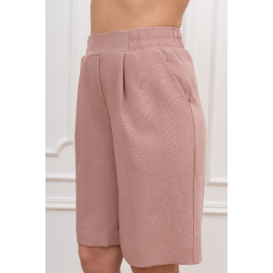 Шорты женские "Сибелла-3" плательная ткань (р-ры: 44-54) пудровый