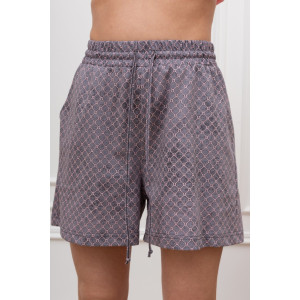 Костюм двойка женский "Плюш" кулирка (р-ры: 42-52) серый