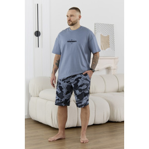 Костюм двойка мужской "Страйк" кулирка (р-ры: 48-58) серый