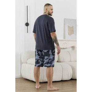 Костюм двойка мужской "Страйк" кулирка (р-ры: 48-58) графитовый