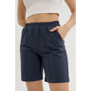 Шорты женские "Пальмира С" футер 2-х нитка (р-ры: 44-58) серый