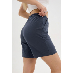 Шорты женские "Пальмира С" футер 2-х нитка (р-ры: 44-58) серый