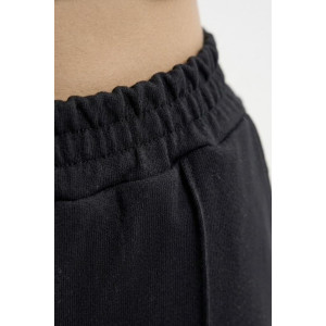 Шорты женские "Пальмира Ч" футер 2-х нитка (р-ры: 44-58) черный