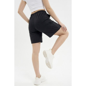 Шорты женские "Пальмира Ч" футер 2-х нитка (р-ры: 44-58) черный