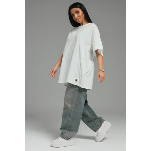 Футболка женская "Анита-2" кулирка (последний размер) молочный 56-66