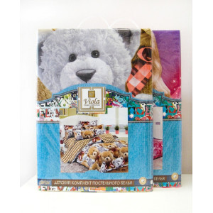 Детское постельное белье поплин Д-038