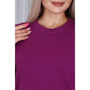 Платье женское П145 футер с лайкрой (последний размер) слива 44,50,60