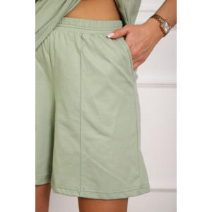 Костюм двойка женский №20524 кулирка (р-ры: 48-58) оливковый