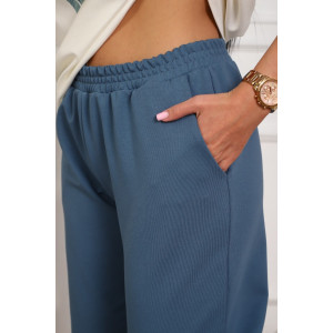 Костюм двойка женский №1102 кулирка-футер (р-ры: 46-54) экрю