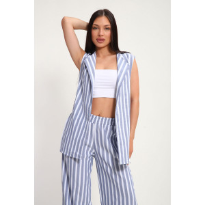 Костюм двойка женский К1379.4 искусственный лен (р-ры: 48-62) Костюм двойка женский К1379.4 искусственный лен (р-ры: 48-62)