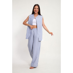 Костюм двойка женский К1379.4 искусственный лен (р-ры: 48-62) Костюм двойка женский К1379.4 искусственный лен (р-ры: 48-62)