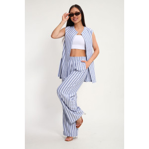 Костюм двойка женский К1379.4 искусственный лен (р-ры: 48-62) Костюм двойка женский К1379.4 искусственный лен (р-ры: 48-62)