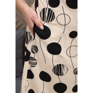 Халат женский №5003 кулирка (р-ры: 44-54) белый