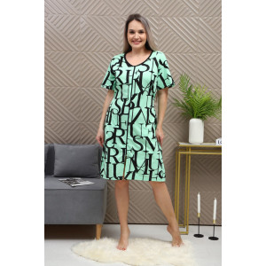 Халат женский №5003 кулирка (р-ры: 44-54) ментоловый Халат женский №5003 кулирка (р-ры: 44-54) ментоловый