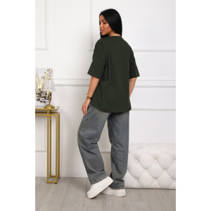 Футболка женская №5001 кулирка (р-ры: 44-56) зеленый