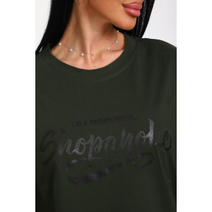 Футболка женская №5001 кулирка (р-ры: 44-56) зеленый