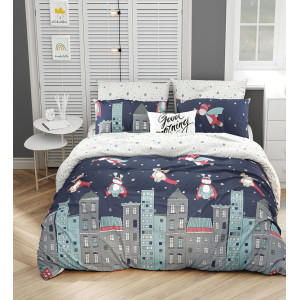 Детское постельное белье поплин "Супергерои"