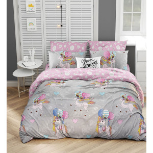 Детское постельное белье поплин "Единороги"