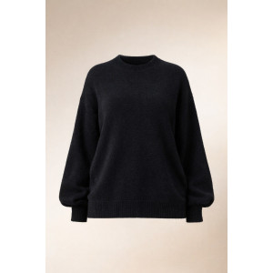 Джемпер женский №2701 "Eco Cashmere Beige" эко-кашемир (р-ры: 42-50) черный