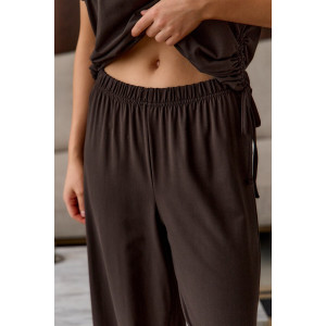 Костюм двойка женский "Завязка" вискоза (р-ры: 40-50) коричневый