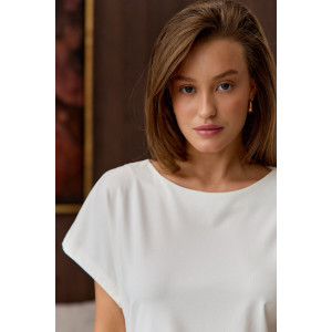 Костюм двойка женский "Завязка" вискоза (р-ры: 40-50) молочный