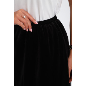 Юбка женская №19140 бархат (р-ры: 42-52) черный Юбка женская №19140 бархат (р-ры: 42-52) черный