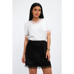 Юбка женская №19139 бархат (р-ры: 42-52) черный Юбка женская №19139 бархат (р-ры: 42-52) черный