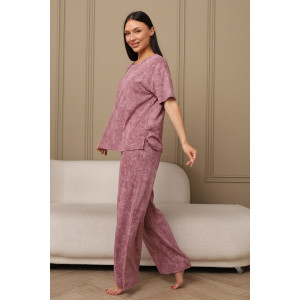 Костюм двойка женский 724 кулирка (последний размер) сухая роза-варенка 52 Костюм двойка женский 724 кулирка (последний размер) сухая роза-варенка 52