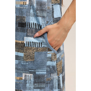 Туника женская 526 кулирка (последний размер) серый-горчичный-кубик 52-54 Туника женская 526 кулирка (последний размер) серый-горчичный-кубик 52-54