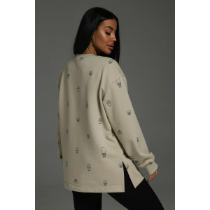 Свитшот женский "Зара" футер 3-х нитка петля (последний размер) бежевый 56-58 Свитшот женский "Зара" футер 3-х нитка петля (последний размер) бежевый 56-58