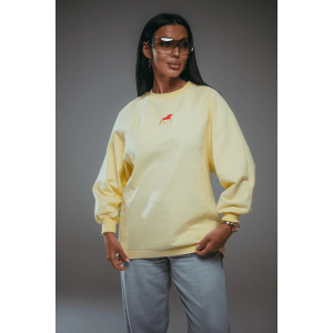 Свитшот женский "Символ" футер 2-х нитка пенье фирча (последний размер) желтый 50-52 Свитшот женский "Символ" футер 2-х нитка пенье фирча (последний размер) желтый 50-52