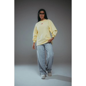 Свитшот женский "Символ" футер 2-х нитка пенье фирча (последний размер) желтый 50-52 Свитшот женский "Символ" футер 2-х нитка пенье фирча (последний размер) желтый 50-52