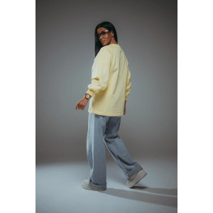 Свитшот женский "Символ" футер 2-х нитка пенье фирча (последний размер) желтый 50-52 Свитшот женский "Символ" футер 2-х нитка пенье фирча (последний размер) желтый 50-52