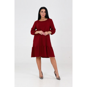 Платье женское 1811/2 креп (последний размер) бордо 58,60 Платье женское 1811/2 креп (последний размер) бордо 58,60