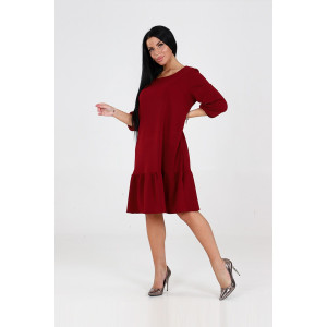 Платье женское 1811/2 креп (последний размер) бордо 58,60 Платье женское 1811/2 креп (последний размер) бордо 58,60