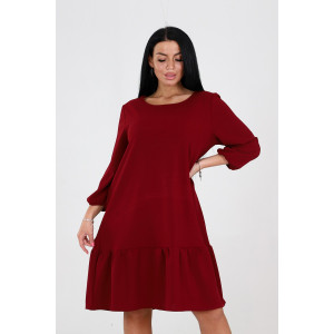 Платье женское 1811/2 креп (последний размер) бордо 58,60 Платье женское 1811/2 креп (последний размер) бордо 58,60