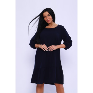 Платье женское 1811/3 креп (последний размер) синий 50,54,60 Платье женское 1811/3 креп (последний размер) синий 50,54,60